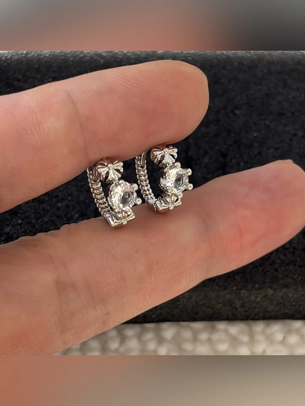 13mm CZ Small Hoop Earrings for Men Women Hip Hop Punk Streetwear Unisex Earring
